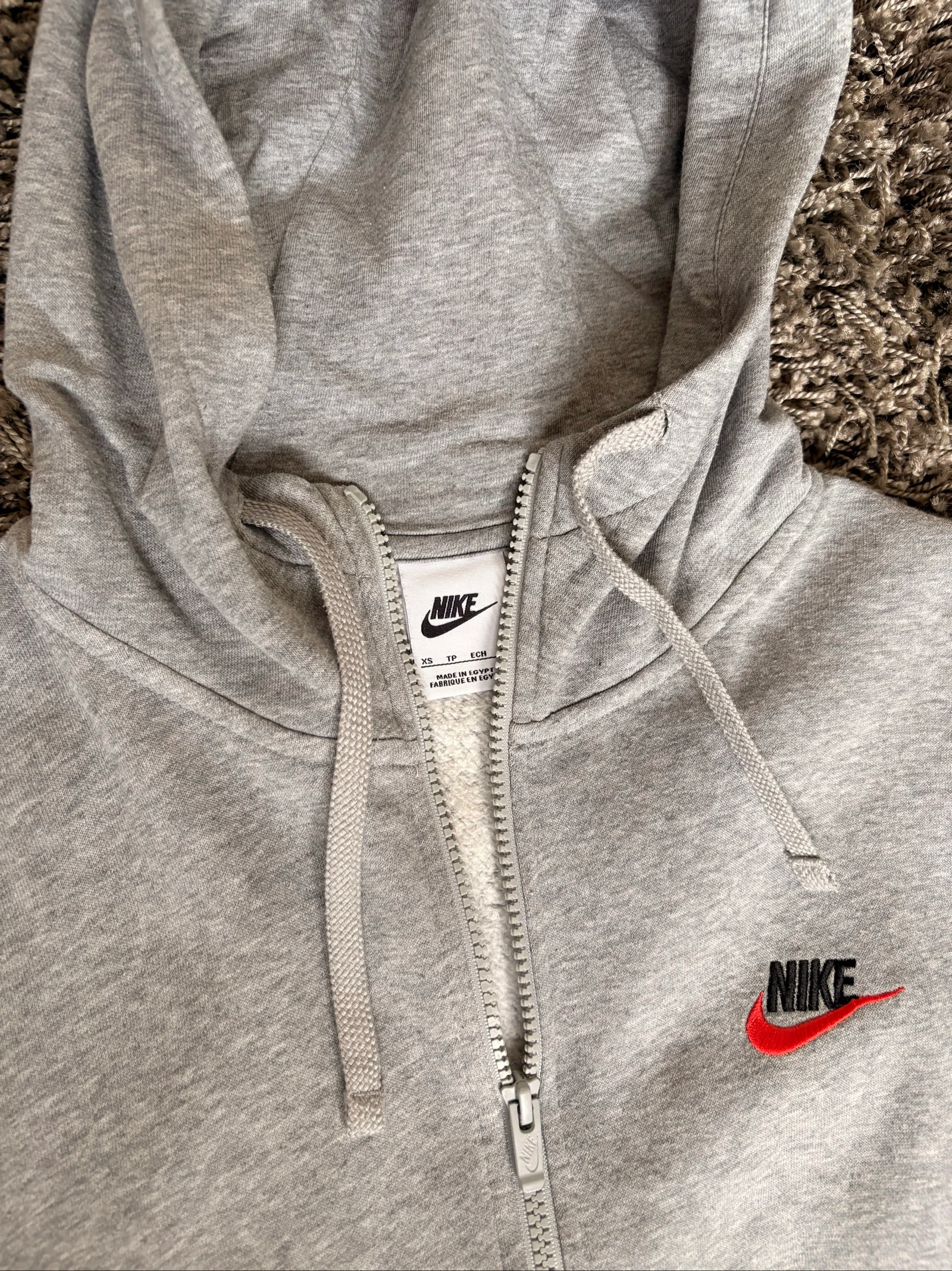 Sudadera zipper nike gris – photo 3